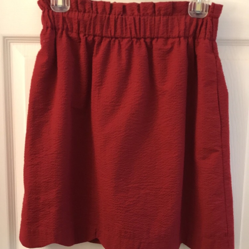 Lauren James scalloped skirt - Red